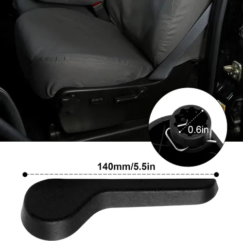 Miniatura 4 de HUSUKU Manija de Reclinación de Asiento LH Lado Izquierda del Conductor RH Lado Derecho del Pasajero Delantero Ébano para Camioneta Pickup SUV Chevy