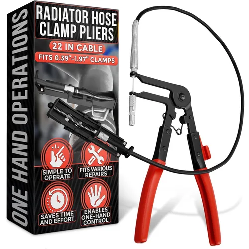 Herramienta de abrazadera de manguera – Alicates de abrazadera de manguera de radiador Herramienta automotriz – Acero al carbono resistente a la