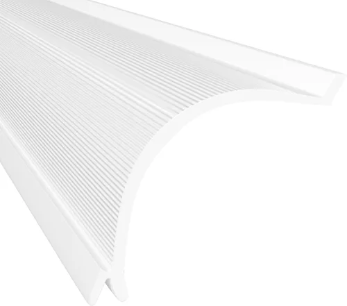 Miniatura 17 de KASTLITE Reemplazo de la cubierta de luz curvada debajo del gabinete, difusor de lente acrílico blanco liso para debajo del gabinete, 12 pulgadas