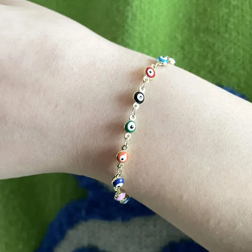 Miniatura 3 de Pulseras contra el mal de ojo, pulseras tobilleras para mujer, pulsera Rakhi para hermano, hermana, pulsera de cuentas de mal de ojo