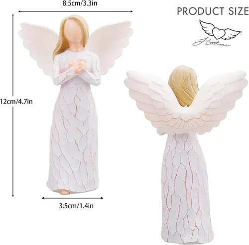 Miniatura 2 de Ángel del recuerdo, figura esculpida pintada a mano, regalo para expresar condolencia, comodidad, amor y curación