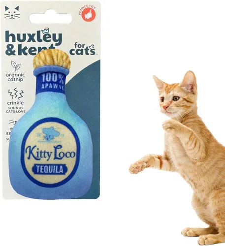 Miniatura 17 de Huxley & Kent Juguete de peluche para gatos, Toto's Pawdka, relleno de hierba gatera fuerte, juguete interactivo de felpa para gatitos y gatos