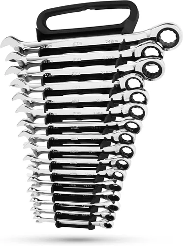 Miniatura 9 de Llaves de trinquete TIGHTSPOT MM/Métricas de 12 piezas - Con organizador de llaves de acceso rápido - Nuestro estándar en juegos de llaves