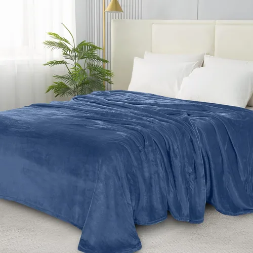 Miniatura 25 de Elegant Comfort Manta ultrasuave de microterciopelo de lujo, suave, mullida, tamaño matrimonial/queen, verde