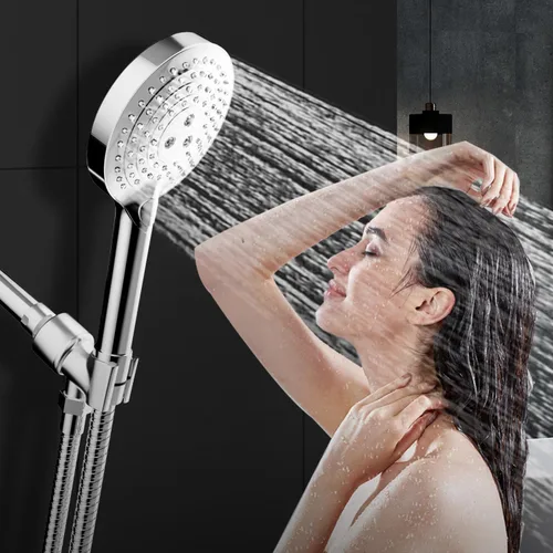 Miniatura 8 de Soporte de Cabezal de Ducha para Duchas de Mano, Montura de Brazo de Ducha Ajustable con Junta Esférica Giratoria, Soporte Premium de ABS, Conecta