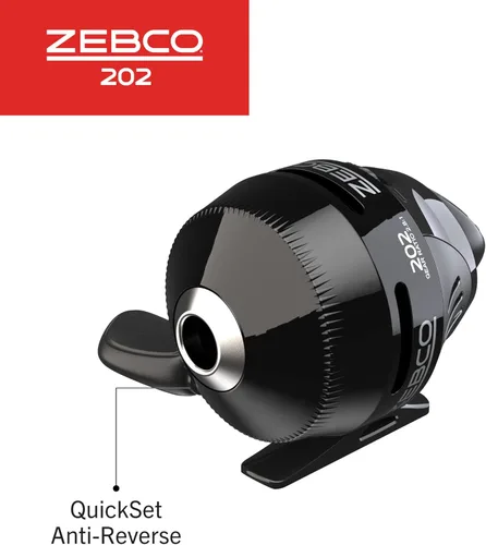 Miniatura 4 de Zebco 202 Spincast - Carrete de pesca, recuperación a mano derecha, engranajes duraderos totalmente metálicos, pin de recogida de acero inoxidable