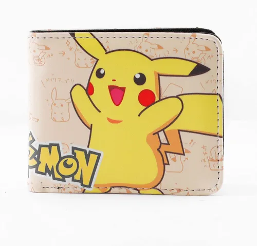 Miniatura 5 de G-Ahora Cartera de cuero plegable de anime para tarjetas de crédito, WC Pikachu 1
