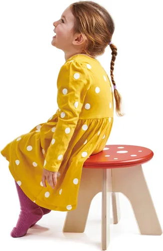 Miniatura 4 de Tender Leaf Toys - Toadstool - Adorable taburete colorido de madera maciza para niños a partir de 3 años