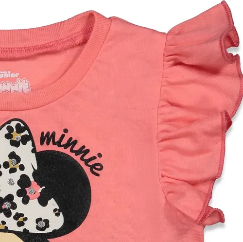 Miniatura 4 de Disney Conjunto de vestido de camiseta y leggings de Minnie Mouse para niños grandes