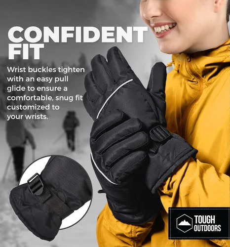 Miniatura 4 de Guantes de esquí y nieve de invierno para hombres y mujeres diseñados para esquí en clima frío, snowboard y palear