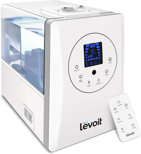 Miniatura 2 de LEVOIT Humidificadores, blanco y purificador de aire para alergias en el hogar, pelo de mascotas en el dormitorio, filtro HEPA H13, sistema