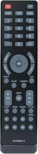 NS-RC02A-12 Reemplazo remoto para Insignia TV NS-55L780A12 NS-46L780A12 NS-42L780A12 NS-37L760A12 NS-46E790A12 NS-32E740A12 NS-39L77L7 40A