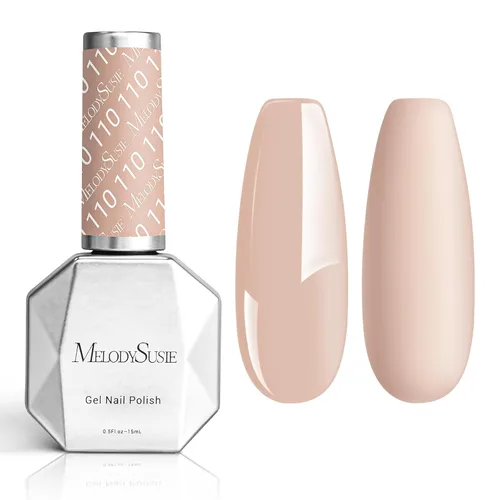Miniatura 50 de MelodySusie Esmalte de uñas de gel grueso color rosa nude, 0.5 fl oz removible con remojo UV LED Funny Bunny esmalte de gel rosa, regalo de Navidad