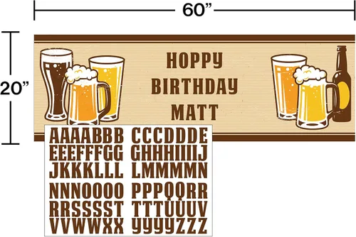 Miniatura 2 de Creative Converting 325079 Banner, 20 x 60 pulgadas, marrón