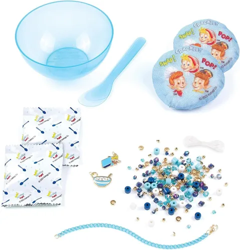 Miniatura 2 de Make It Real: Kellogg's Cerealsly Cute - Rice Krispies - Kit de pulsera de bricolaje, 178 piezas, dijes de Snap-Crackle-Pop, crea 4 pulseras