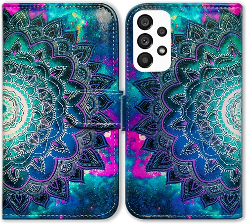 Miniatura 17 de Bcov Funda para Samsung Galaxy A53, diseño de pájaro negro y verde con tapa para teléfono con ranura para tarjeta y soporte para Samsung Galaxy A53