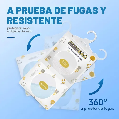 Miniatura 6 de Vacplus Paquetes absorbentes de humedad, paquete de 5 sin fragancia, paquetes de humedad, paquetes desecantes, bolsas deshumidificadoras de armario