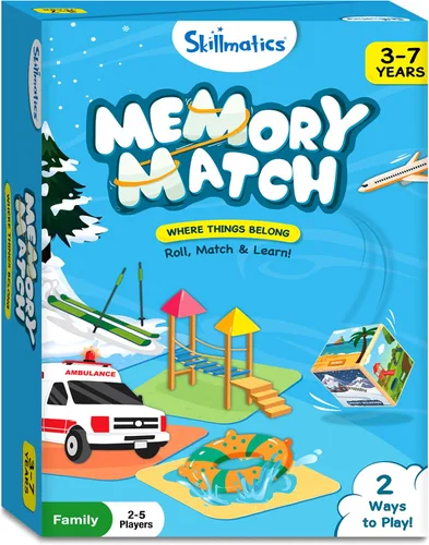 Miniatura 8 de Skillmatics Memory Match - Juego de mesa a juego de animales, divertido y rápido para niños, juego educativo preescolar para niños pequeños, niños