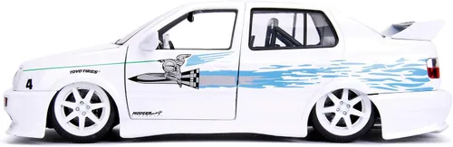 Miniatura 4 de Jada Toys Fast & Furious 1:24 Jesse's Volkswagen Jetta - Coche fundido a presión, juguetes para niños y adultos, color blanco (99591W)