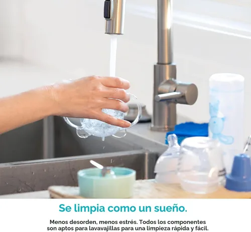 Miniatura 9 de NutriBullet NBY-50100 Sistema completo de fabricación de alimentos para bebés, 32 onzas, blanco, azul, transparente