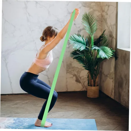 Miniatura 2 de 3 bandas de resistencia para yoga y entrenamiento de fuerza, bandas elásticas con alta elasticidad y resistencia para brazos, espalda, piernas