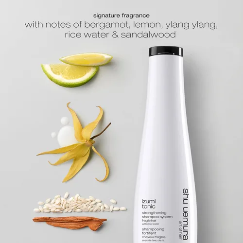 Miniatura 5 de shu uemura art of hair Izumi Tonic Strengthening & Thickening Rice Water Shampoo - Hydrates and Repairs Damaged Hair, Smooths and Adds Shine, With