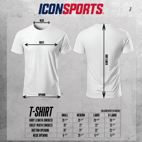 Miniatura 3 de Icon Sports Camiseta de fútbol para hombre – Camiseta oficial de algodón de manga corta para adultos World Football Club Casual Active Graphic Top