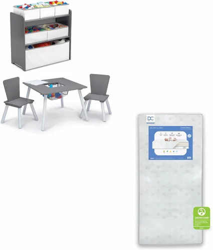 Miniatura 12 de Delta Children Set de juegos para niños pequeños de 4 piezas, Rosa/Blanco