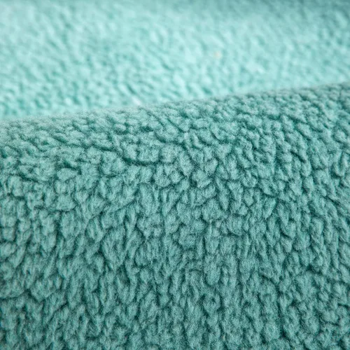 Miniatura 2 de vctops Paquete de 2 fundas de cojín decorativo de forro polar Sherpa de doble cara para sofá, cama y sillón, fundas de cojín de felpa suave y Azul
