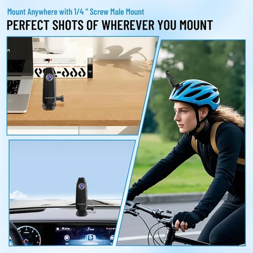 Miniatura 5 de Meoilkolnm Mini cámara corporal con grabación de audio y video, 1080P 64 GB, grabadora de video con detección de movimiento, videocámara POV