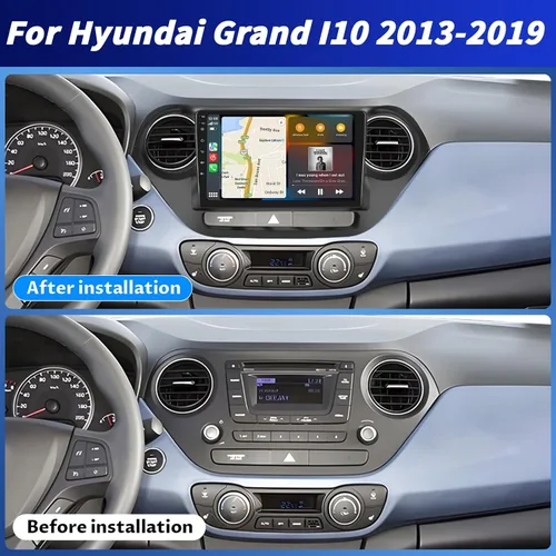 Miniatura 2 de Estéreo de coche Android 13 2+64G para Hyundai Grand I10 2013-2019 con CarPlay Android Auto, radio de pantalla táctil IPS de 9 pulgadas con WiFi