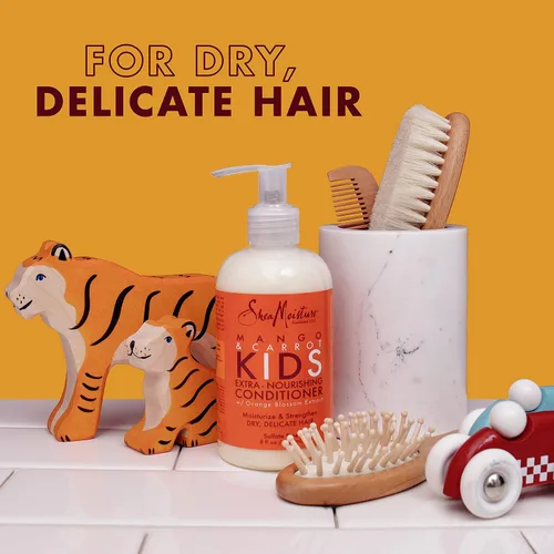 Miniatura 4 de SheaMoisture - Acondicionador infantil sin sulfato de mango y zanahoria, 7.7 onzas