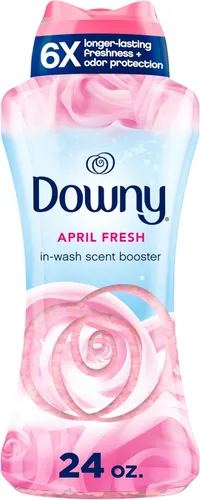 Downy April Fresh - Perlas potenciadoras de aroma para lavar, 24 onzas, perlas de aroma para lavandería, frescura duradera