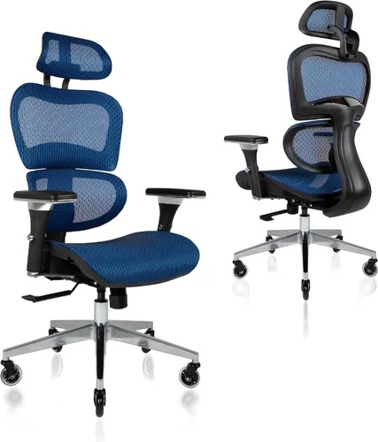 Miniatura 12 de Nouhaus Ergo3D - Silla de oficina ergonómica con soporte lumbar de malla con reposabrazos ajustable 4D, reposacabezas y ruedas ajustables, respaldo