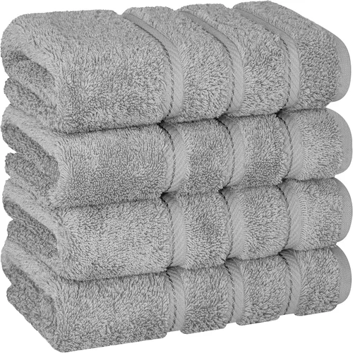 Miniatura 36 de American Soft Linen - Juego de 4 toallas, 100% de algodón turco, 27 x 54 pulgadas, tamaño extragrande, toallas para la ducha, color amarillo