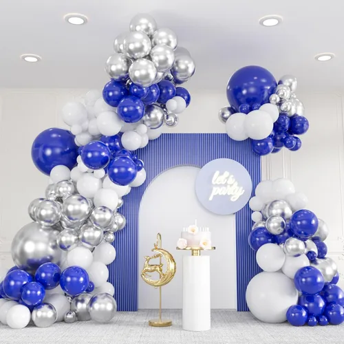 Miniatura 16 de 136 piezas de kit de arco de globos de color rosa eléctrico y negro con globos transparentes - 18/12/10/5 pulgadas de guirnalda gótica