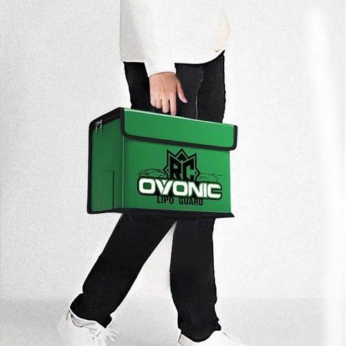 Miniatura 8 de OVONIC Lipo Safe Bag Bolsa ignífuga a prueba de explosiones, gran capacidad para carga y almacenamiento de batería Lipo