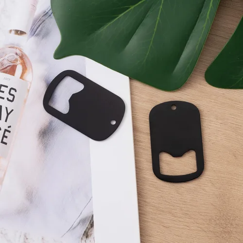 Miniatura 7 de 2 abrebotellas planas, abridor de botellas manual personalizado portátil, abridor de tapas de acero inoxidable para cocina, restaurante, bar