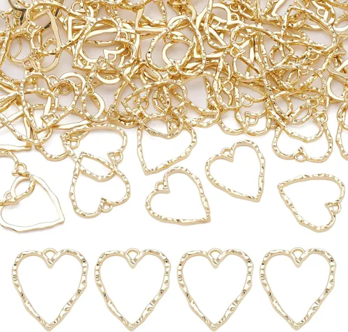 Miniatura 25 de Colgantes de bisel de espalda abierta con corazón de aleación, Metal, No es una piedra preciosa Cactus y mariposa
