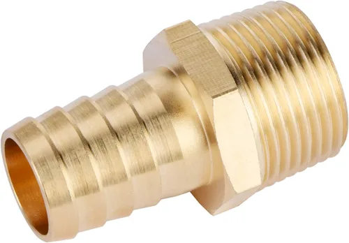 Miniatura 4 de U.S. Solid Accesorio de Manguera de Latón, Adaptador, Púa de 3/4" x Accesorios de Tubería Macho NPT de 3/4