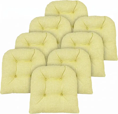 Miniatura 26 de Klear Vu Gripper Overstuffed - Cojines universales antideslizantes para silla de comedor para decoración de cocina o uso de oficina, almohadilla