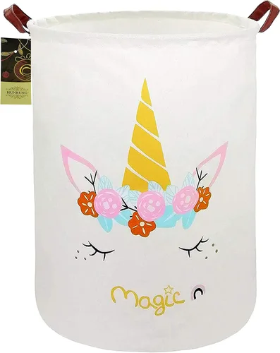 Miniatura 15 de Cesta de Ropa Sucia, Cesta de Almacenamiento Grande de Tela de Lona Ligera Organizador de Juguetes Ropa Sucia Plegable Impermeable para Dormitorios