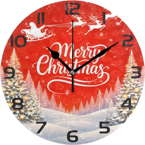 Miniatura 13 de ALAZA Reloj de pared con diseño de pájaro en la rama 3D que no hace tictac, para dormitorio, cocina, sala de estar, escuela, oficina, dorado