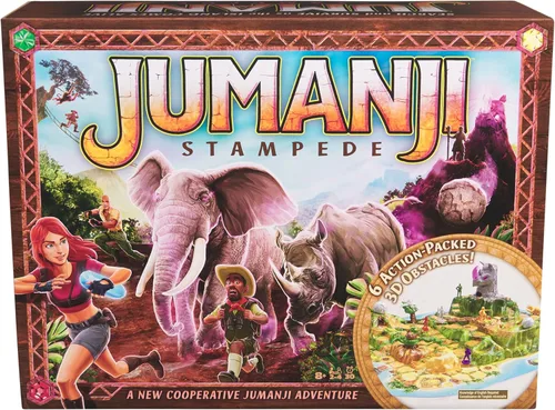 Miniatura 10 de Spin Master Games, Edición del 30º Aniversario de Jumanji, El Clásico Juego de Mesa de Aventura Familiar Basado en la Película de Acción y Comedia