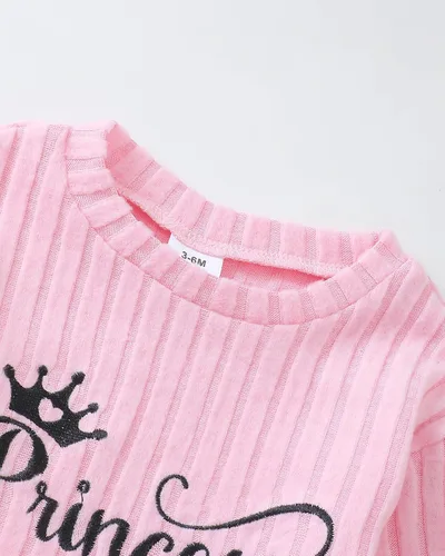 Miniatura 55 de Renotemy Conjunto de ropa para bebé recién nacida, para otoño e invierno, manga larga, pantalones, lindo conjunto de ropa para bebé niña