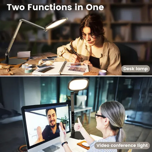 Miniatura 2 de Lámpara de escritorio LED LitONES para hogar/oficina, iluminación de 15W para computadora y zoom con CRI >95, función de memoria y temporizador