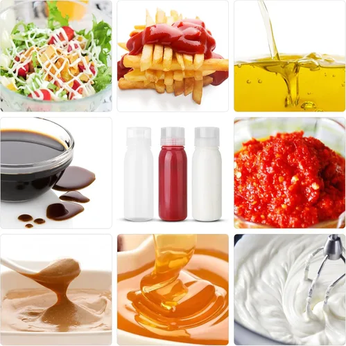 Miniatura 6 de Botellas exprimibles porosas de condimentos para salsas, aderezos de ensalada, ketchup paquete de 3 unidades de 14 onzas, dispensador de jarabe