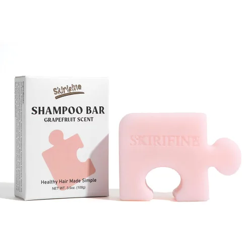 Miniatura 9 de Barra de champú sólido de limón en forma de rompecabezas, control de aceite y refrescante para cabello normal a graso, aroma crujiente y limpio, sin