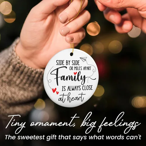 Miniatura 5 de Regalos de Adornos Navideños para Mujeres y Hombres - Adornos Navideños de Cerámica 2025 para Decoraciones del Árbol - Adornos Familiares para Mamá