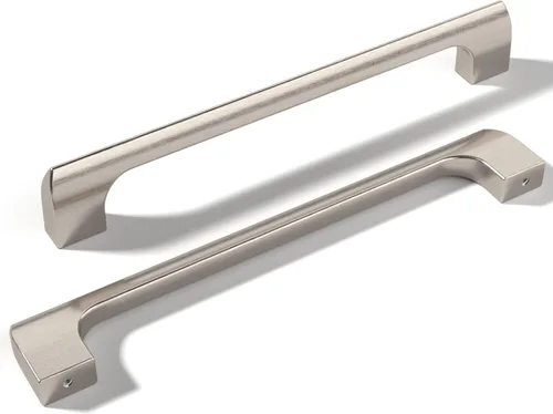 Miniatura 27 de Paquete de 10 manijas de metal de pistola con agujero central de 1-1/4 pulgadas Perillas de metal sólido para gabinetes de baño y decoración